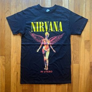 Nirvana In Utero T Shirt, Black, Small